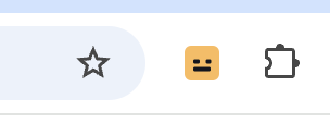 Chrome एक्सटेंशन बटन के पास पिन किया गया subtitle.im का सुनहरा आइकन